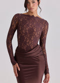 Hip-hugging Lace-spliced Mermaid Skirt For Women