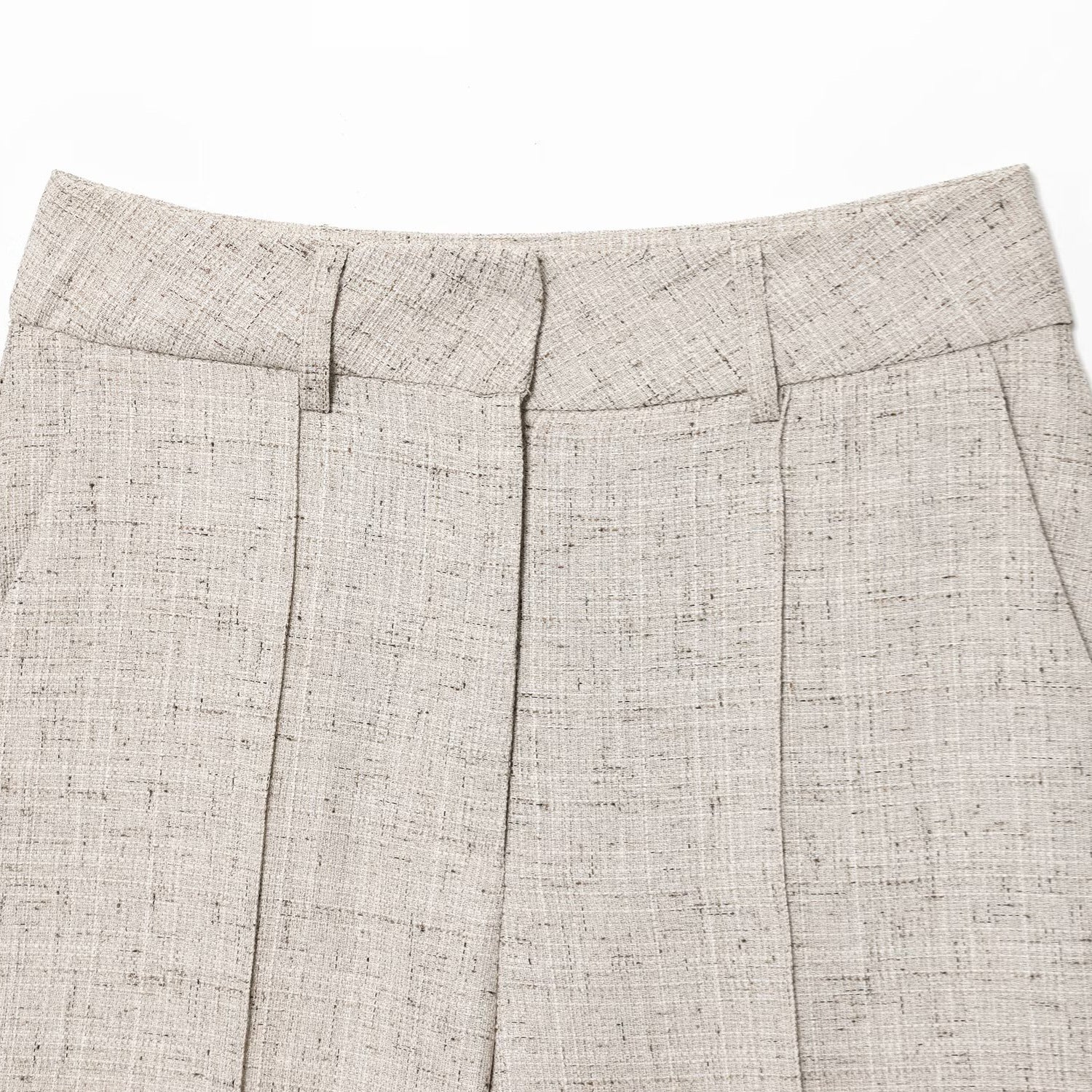 Fashionable, Versatile Structured Wide-leg Pants