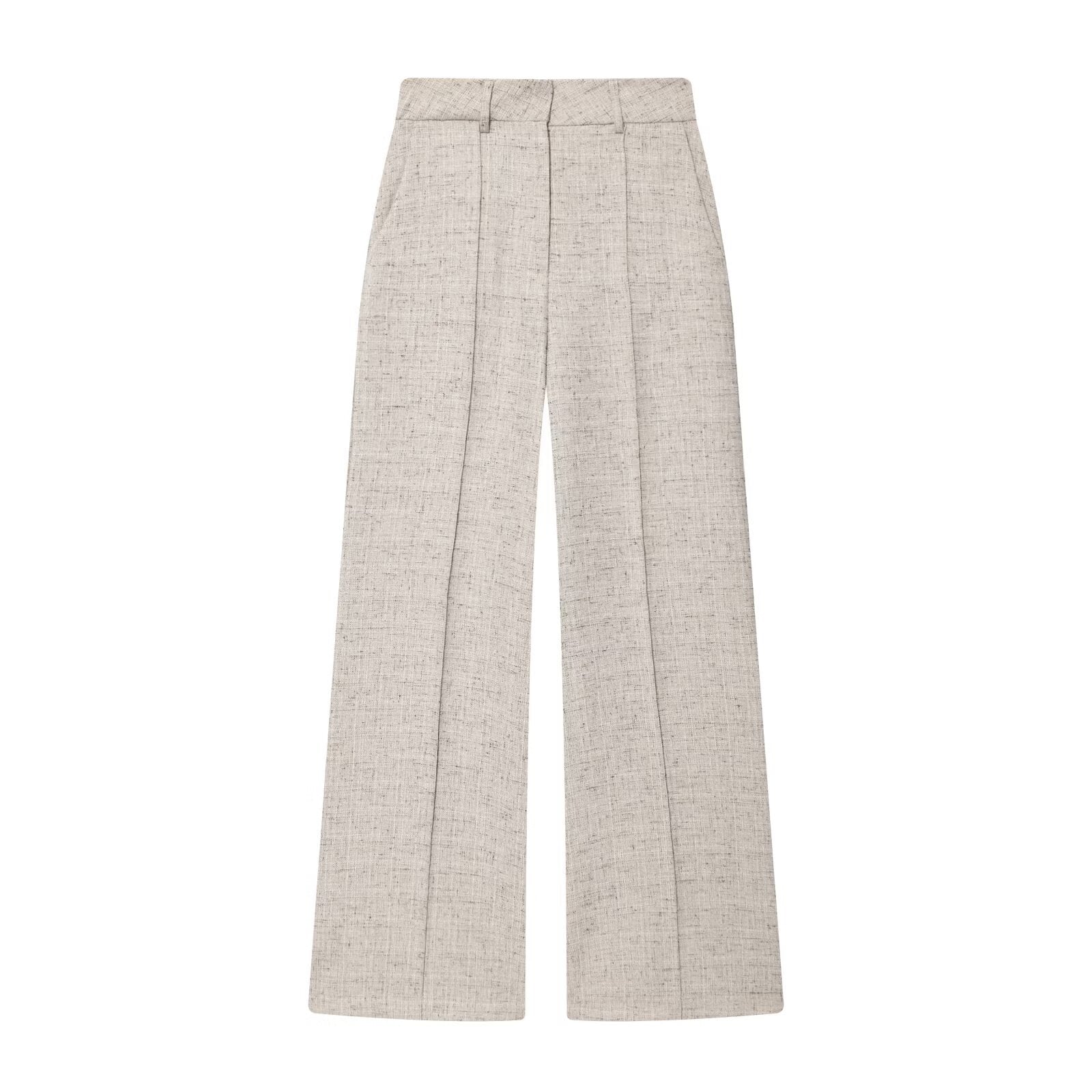 Fashionable, Versatile Structured Wide-leg Pants