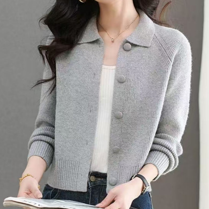 Youthful Designer-style Trendy Knit Cardigan